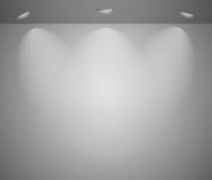 Studio Light Exhibition background. Design Illuminated stage with scenic lights Stock Illustration