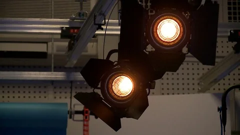 Studio light In the newsroom studio Stock Footage 71502755