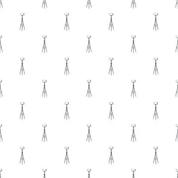 Studio light stands seamless pattern background イラスト素材