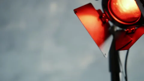 Studio light for video, studio light equipments for photo or film movie video Stock Footage 310538859