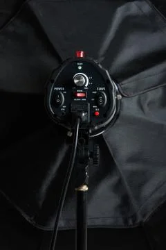 Studio lighting on the black Stock Photos