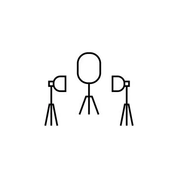 Studio lighting. Element of job lighting icon for mobile concept and web apps Illustrazione stock