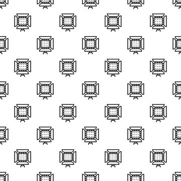 Studio lighting equipment professional led panel light pattern 스톡 일러스트