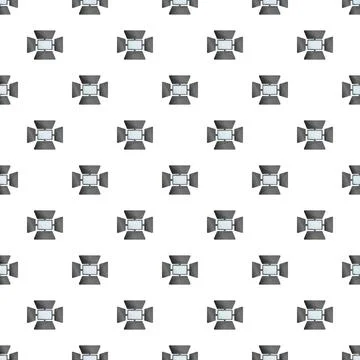 Studio lighting equipment spotlight pattern on white background イラスト素材