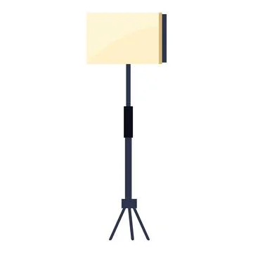 Studio lighting equipment standing on tripod with softbox diffuser Stock Illustration