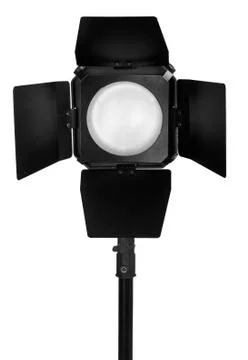 Studio lighting isolated on the white background Stock Photos