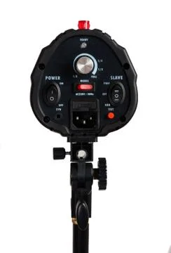 Studio lighting isolated on the white background Stock Photos