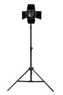 Studio lighting isolated on the white background Stock Photos