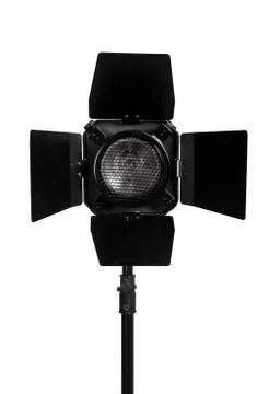 Studio lighting isolated on the white background Stock Photos