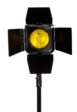 Studio lighting isolated on the white background Stock Photos