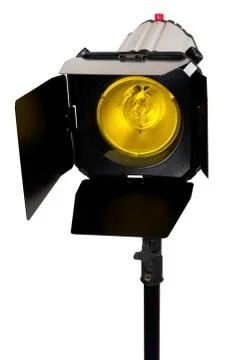 Studio lighting isolated on the white background Stock Photos