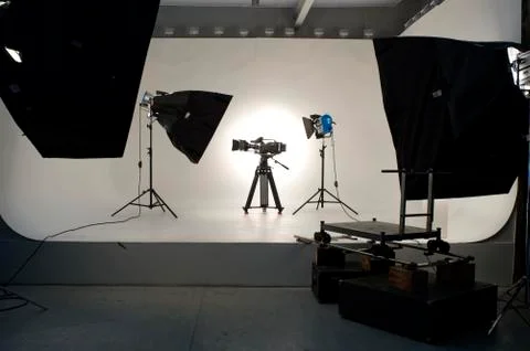 Studio lighting. Stock Photos
