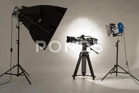 Studio lighting. Stock Photos