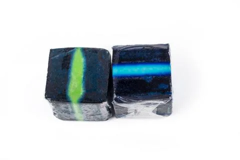 Studio lighting. tablet for adding to drain barrels for flavoring and disinfe Stock Photos