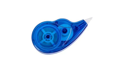Studio lighting. on a white background, the corrector is blue. Close-up. Stock Photos