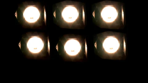 Studio lights Stock Footage