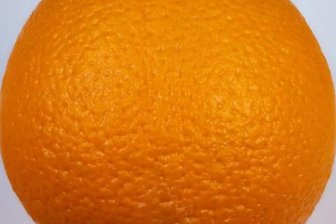 Studio lit orange sphere texture centered on frame, smooth curved silhouette, Stock Photos