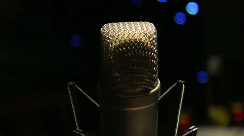 Studio Mic Stock Footage 40739480