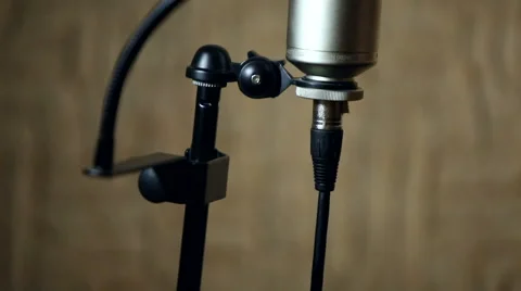 Studio microphone and pop shield Stock Footage 59872019