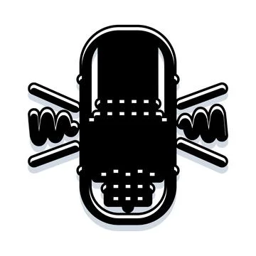 Studio microphone creating sound waves icon illustration Stock Illustration