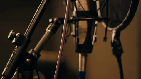 Studio Microphone Stock Footage 120531047