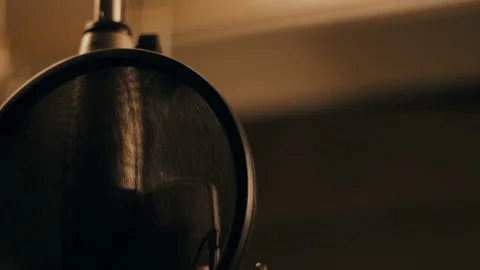 Studio Microphone Stock Footage 120531060