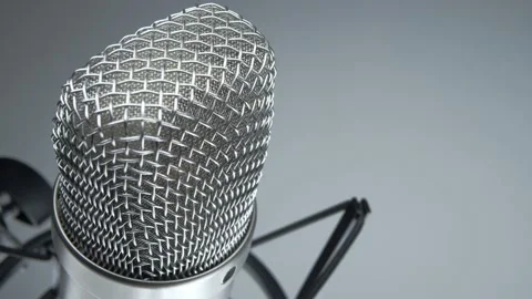 Studio microphone Stock Footage 130588215