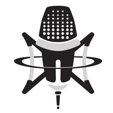 Studio microphone icon Stock Illustration