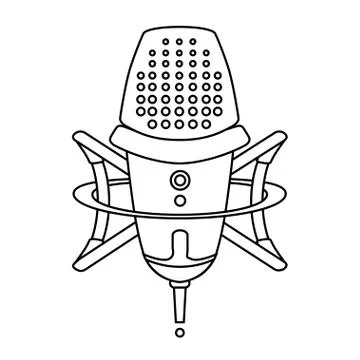 Studio microphone icon Ilustração Stock