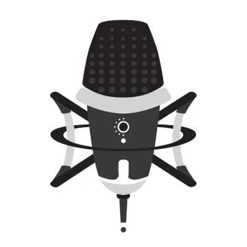 Studio microphone icon Stock Illustration