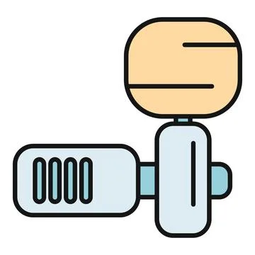 Studio microphone icon for recording podcast and audio Stock Illustration