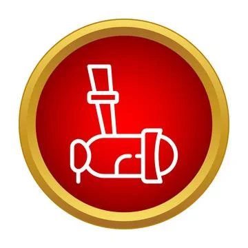 Studio microphone icon representing sound recording equipment Stock Illustration