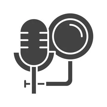 Studio Microphone icon vector image. Stock Illustration