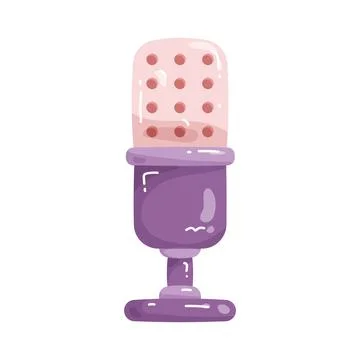 Studio microphone Stock Illustration