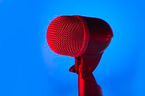 Studio microphone music Stock Photos