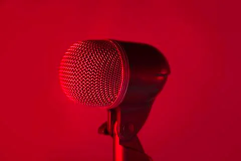 Studio microphone music Stock Photos
