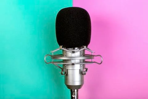 Studio microphone Stock Photos