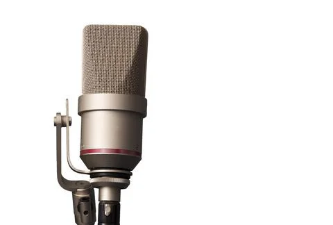 Studio microphone in the recording studio Stock Photos