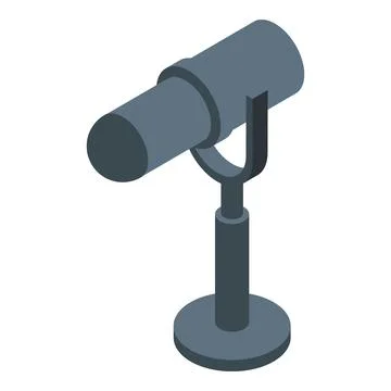 Studio microphone standing on a metal stand for recording audio Stock Illustration