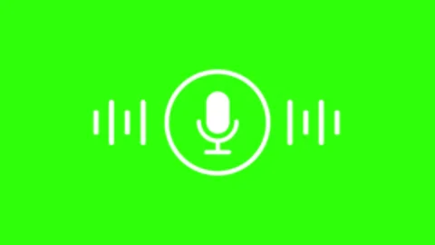 Studio microphone symbol with animation effects on a dark background for re.. Stock Footage 304718537