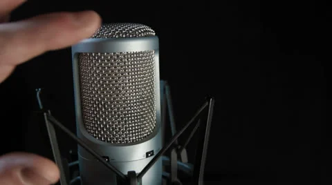 Studio Microphone tracking shots studio Видео 24820299