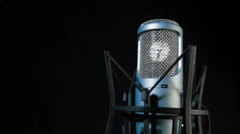 Studio Microphone tracking shots studio 스톡 동영상 24820438