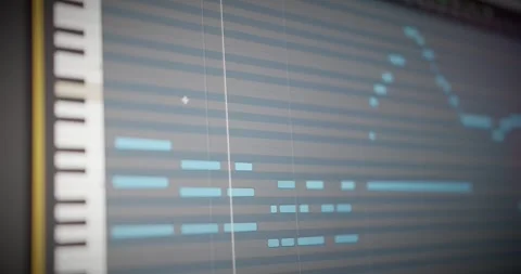 Studio midi recording Stock Footage 263536321