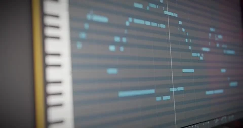 Studio midi recording Stock Footage 263536329