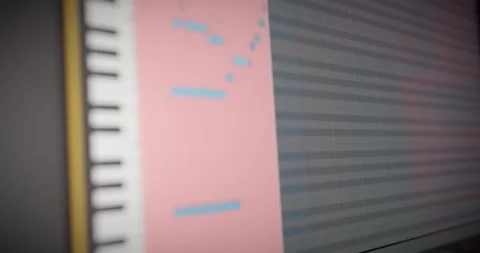 Studio midi recording Stock Footage 263536343