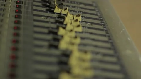 STUDIO MIXER AUTO SLIDER 2 Video stock 40730534