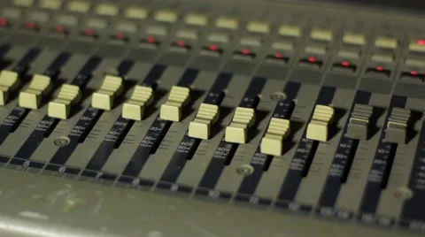 STUDIO MIXER AUTO SLIDER Video stock 40730057