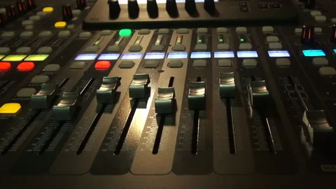 Studio Mixer Stock Footage