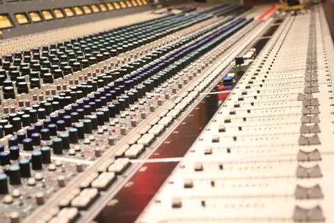 Studio Mixer / Mixing Board 4 Stock-Fotos