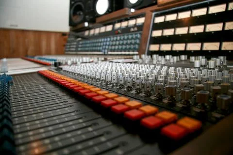 Studio Mixer / Mixing Board 7 Stock-Fotos